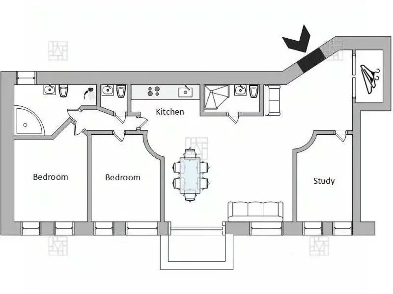4-к кв. Москва Пожарский пер., 8 (140.0 м) - Фото 2