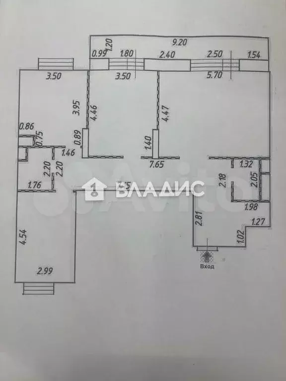 3-к. квартира, 98,6 м, 15/24 эт. - Фото 1