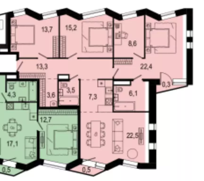 4-комнатная квартира: Москва, Волоколамское шоссе, 81/2с6 (118.8 м) - Фото 1
