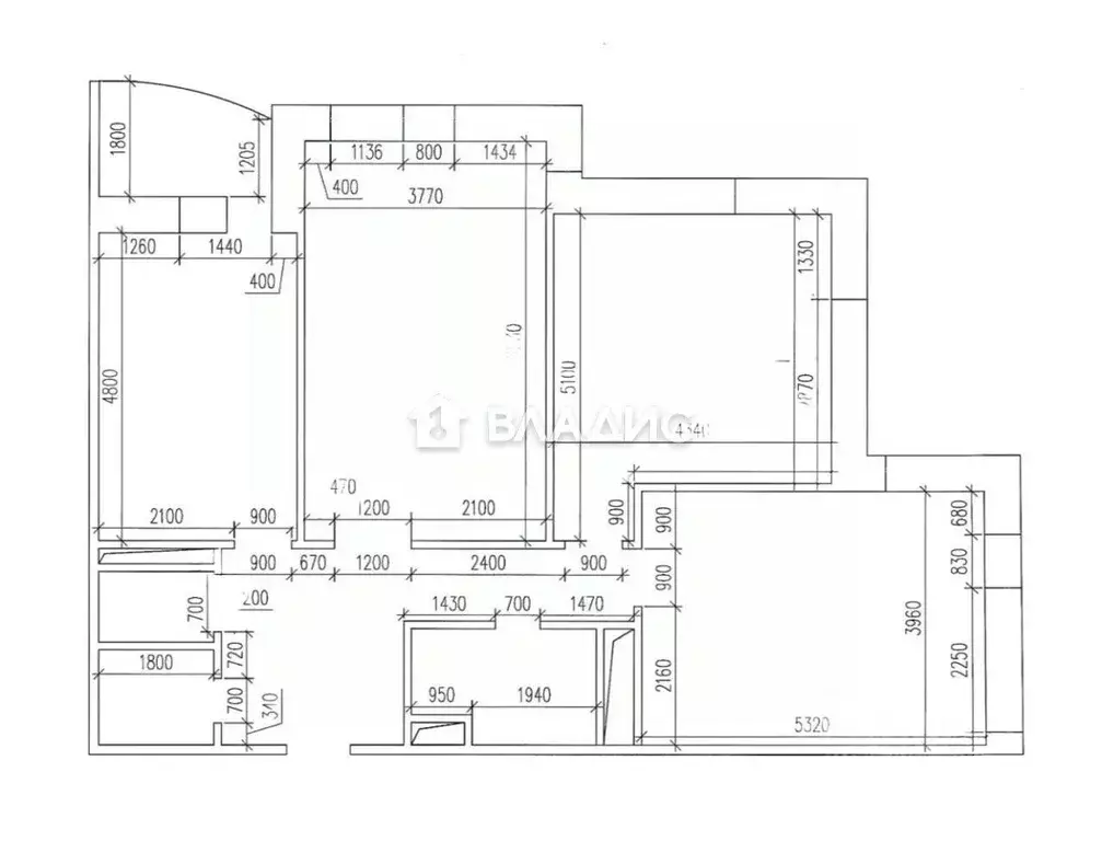3-к кв. Москва Тихвинская ул., 14к1 (104.0 м) - Фото 2