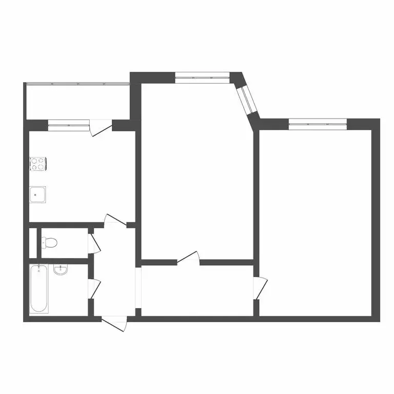 2-комнатная квартира: Тюмень, улица 30 лет Победы, 148к2 (59.5 м) - Фото 1