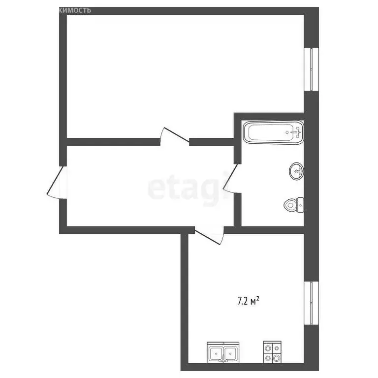 1-комнатная квартира: Ессентуки, Полевая улица, 4 (32 м) - Фото 1