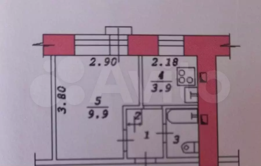 1-к. квартира, 18,7 м, 8/9 эт. - Фото 0