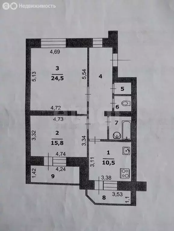 2-комнатная квартира: Белгород, улица Конева, 27А (73.6 м) - Фото 1