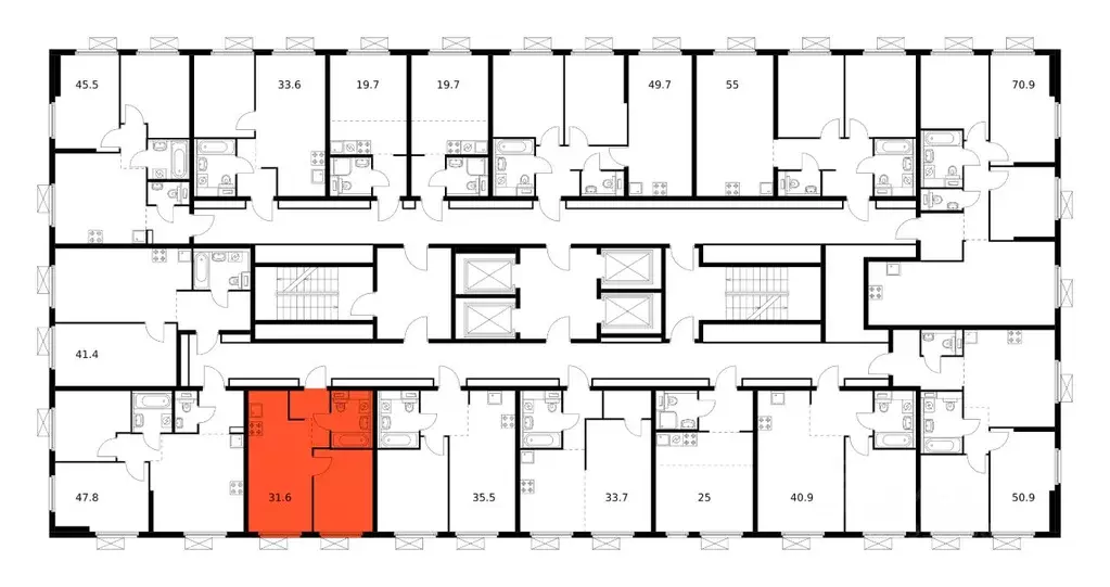 1-к кв. Москва Новоостаповская ул., 7к2 (31.6 м) - Фото 2