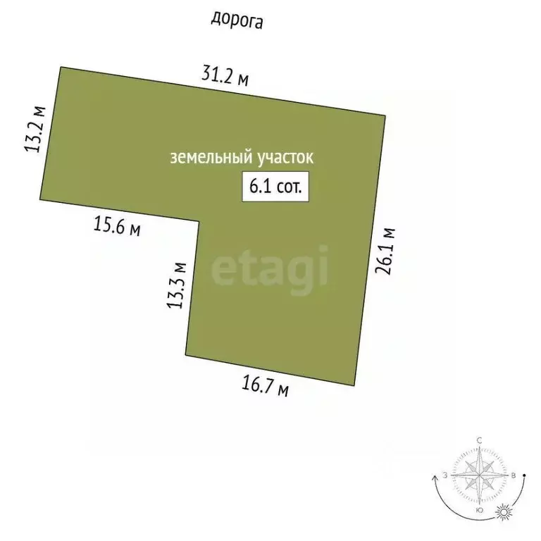 Участок в Севастополь Технолог садовое товарищество, 156 (6.14 сот.) - Фото 1