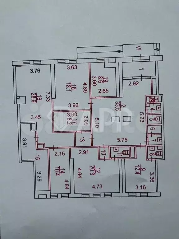 Свободного назначения, 171м2, ЖК Доминион - Фото 0