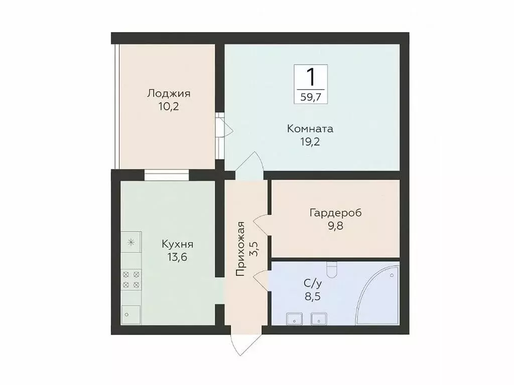 1-комнатная квартира: Самара, улица Победы, 14А (59.7 м) - Фото 0