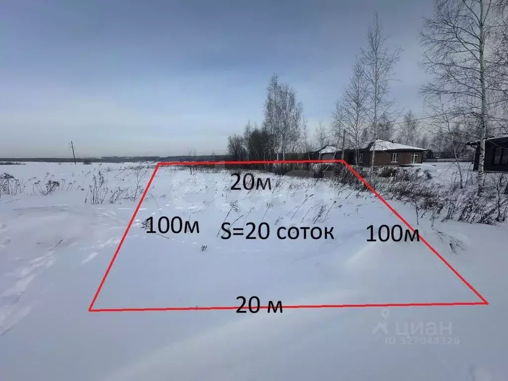 Участок в Брянская область, Брянский район, Снежское с/пос, с. ... - Фото 2