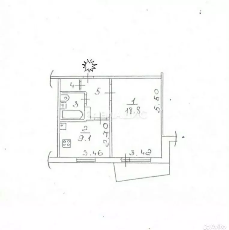 1-к кв. Вологодская область, Вологда Пошехонское ш., 11 (37.1 м) - Фото 1