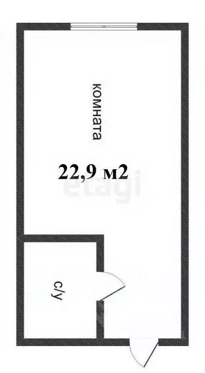 Студия Приморский край, Уссурийск ул. Добровольского, 9 (22.9 м) - Фото 1