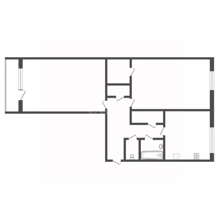 2-к кв. Тульская область, Теплое рп ул. Комсомольская, 7 (50.7 м) - Фото 2