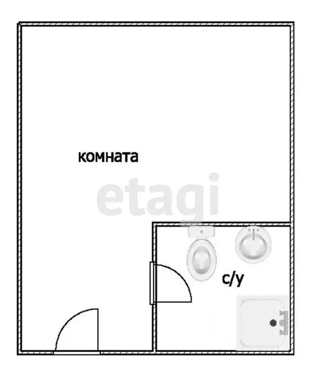 Студия Краснодарский край, Анапа Промышленная ул., 11В (18.0 м) - Фото 1