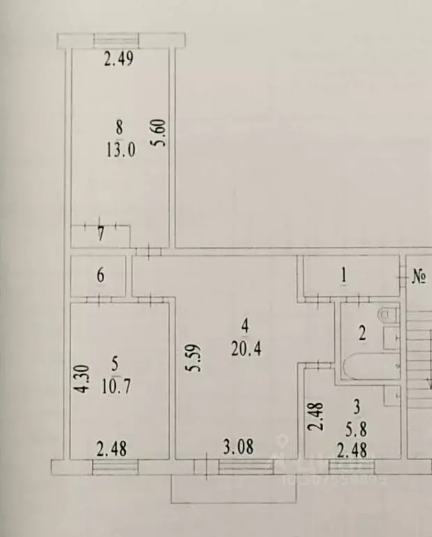 3-к кв. Новосибирская область, Новосибирск Академгородок мкр, ул. ... - Фото 0