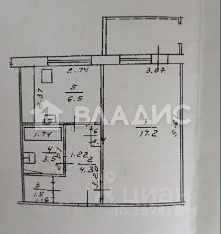 1-к кв. Башкортостан, Уфа ул. Юрия Гагарина, 24 (33.4 м) - Фото 2