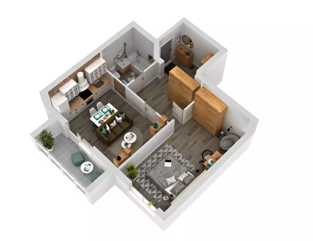 2-к кв. Кировская область, Киров ул. Капитана Дорофеева, 24 (56.7 м) - Фото 1