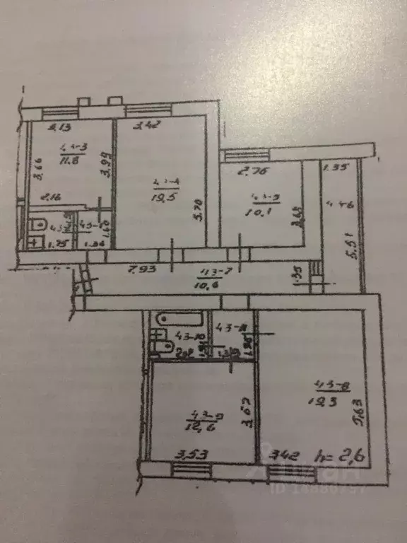 4-к кв. Крым, Симферополь ул. Залесская, 18 (105.0 м) - Фото 1