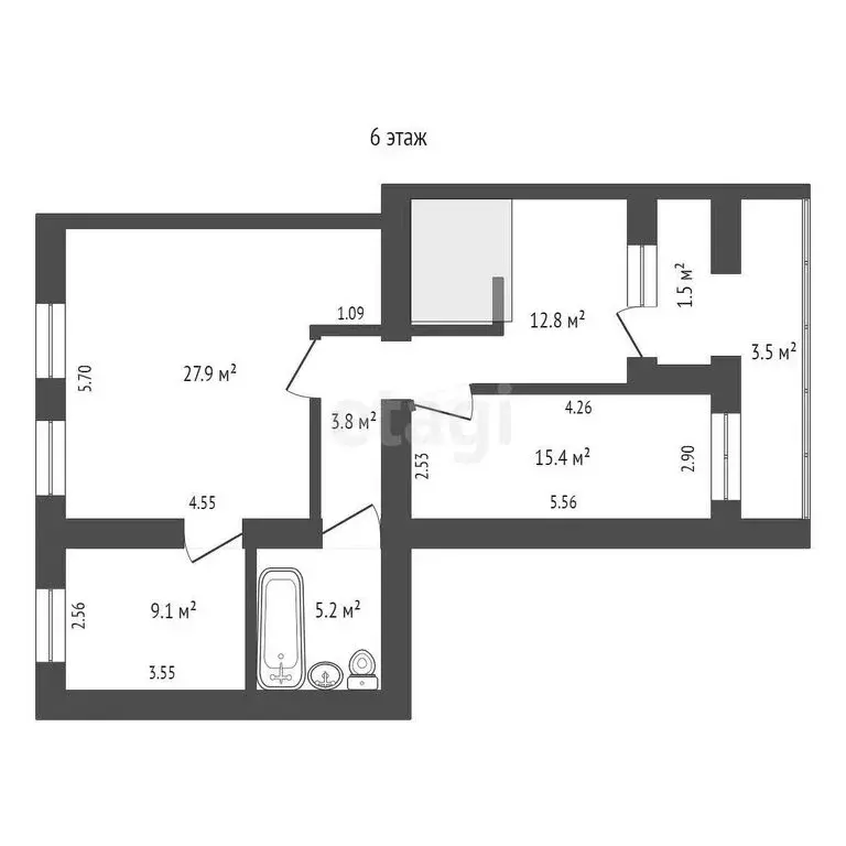 5-комнатная квартира: Севастополь, Пионерская улица, 3 (164.7 м) - Фото 1