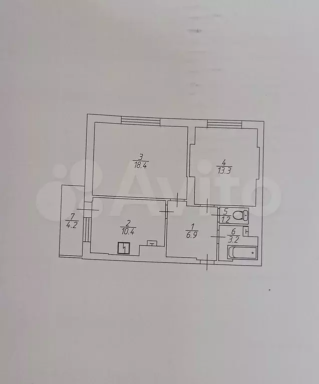 2-к. квартира, 53,4 м, 18/18 эт. - Фото 0