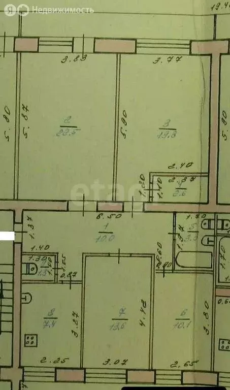 4-комнатная квартира: Грязи, Советская улица, 78 (90.2 м) - Фото 1