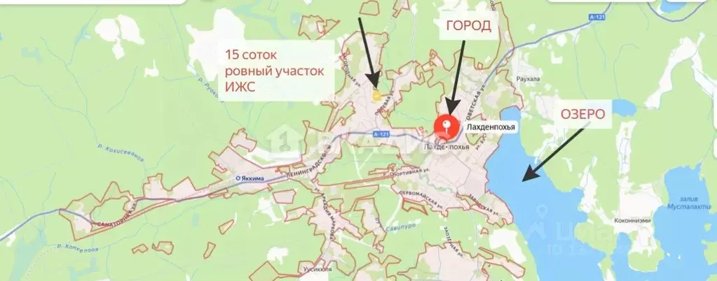 Участок в Карелия, Лахденпохья Полевая ул. (15.0 сот.) - Фото 1