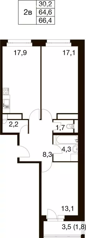 3-комнатная квартира: Балашиха, микрорайон Гагарина, Проектная улица, ... - Фото 1