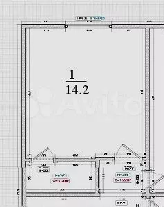 апартаменты-студия, 14,2 м, 3/5 эт. - Фото 0