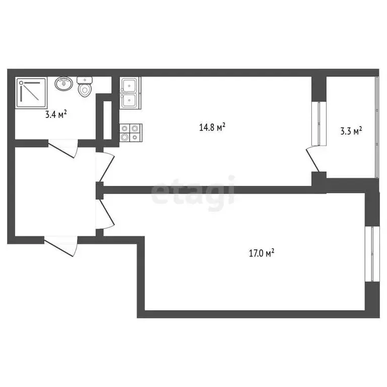 1-комнатная квартира: Ростов-на-Дону, улица Нансена, 103/1/7 (44 м) - Фото 0