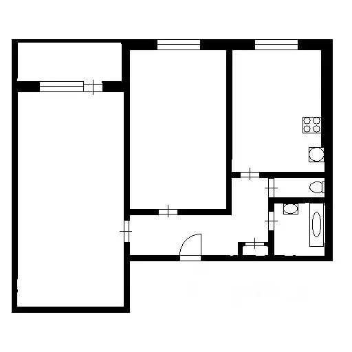 2-к кв. Новосибирская область, Новосибирск ул. Котовского, 50 (44.0 м) - Фото 2
