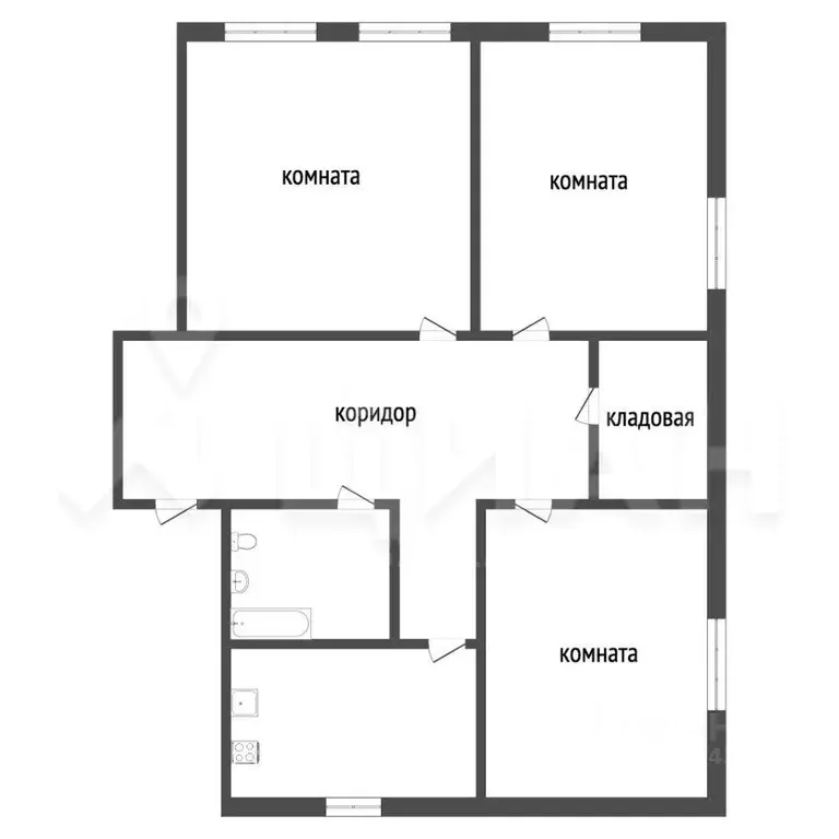3-к кв. Ульяновская область, Ульяновск ул. Гончарова, 6 (74.1 м) - Фото 1