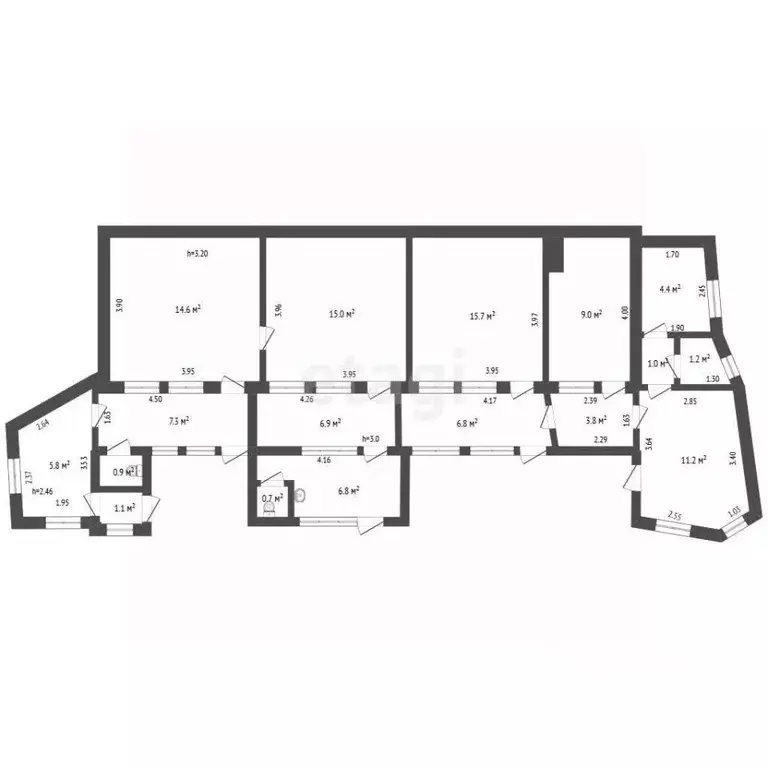 4-к кв. Крым, Ялта муниципальный округ, Кореиз пгт ул. Егерская, 15 ... - Фото 2