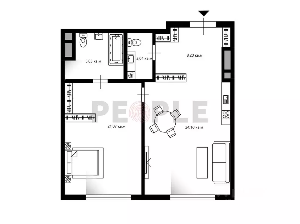 2-к кв. Москва пер. 2-й Хвостов, 8 (63.2 м) - Фото 2