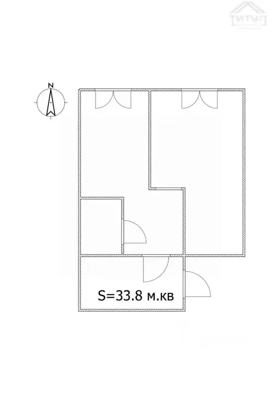 1-к кв. Алтайский край, Барнаул ул. Энтузиастов, 34 (33.8 м) - Фото 2