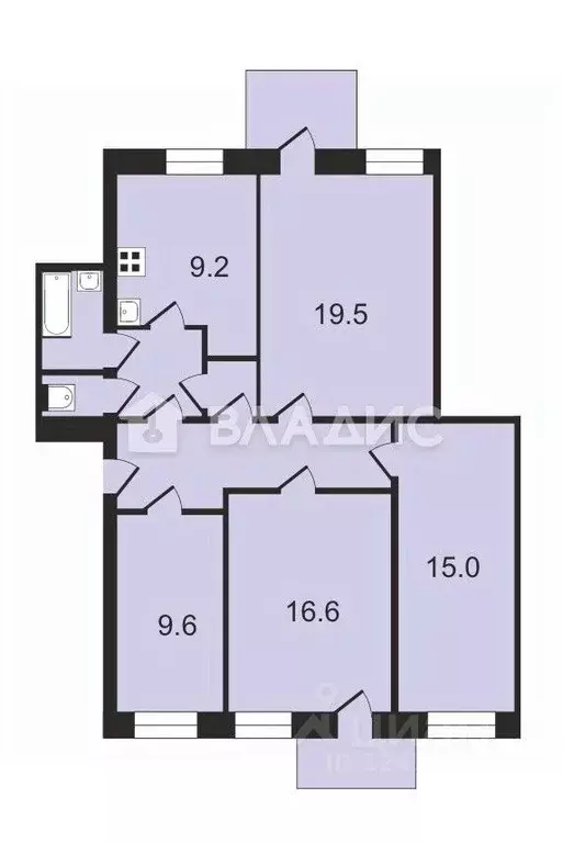 4-к кв. Москва ул. Расковой, 10 (87.9 м) - Фото 1