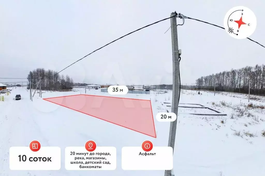 Участок 10 сот. (ИЖС) - Фото 0