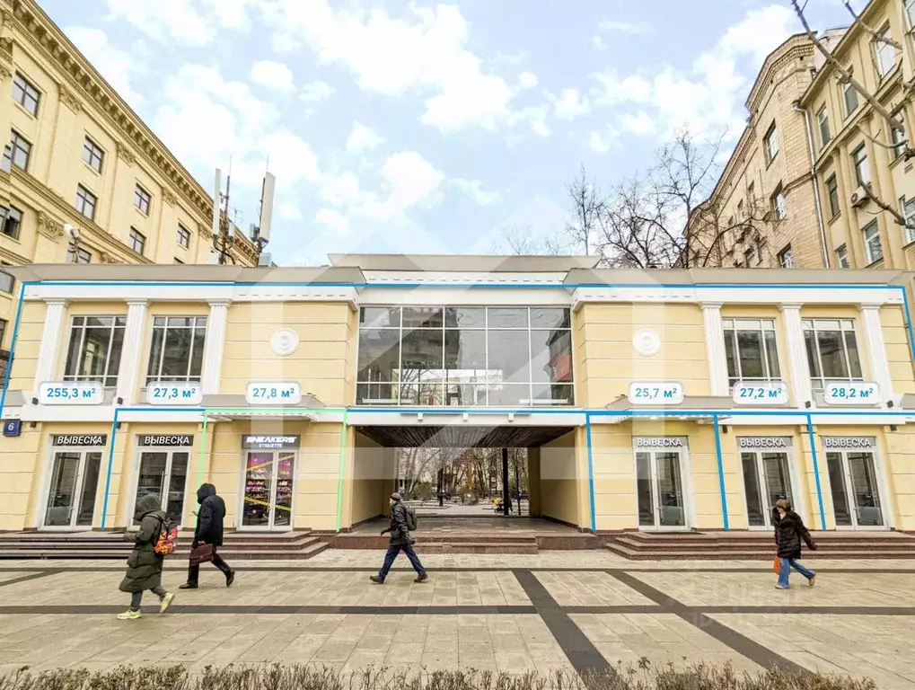 Торговая площадь в Москва Большая Садовая ул., вл6-8 (28 м) - Фото 1