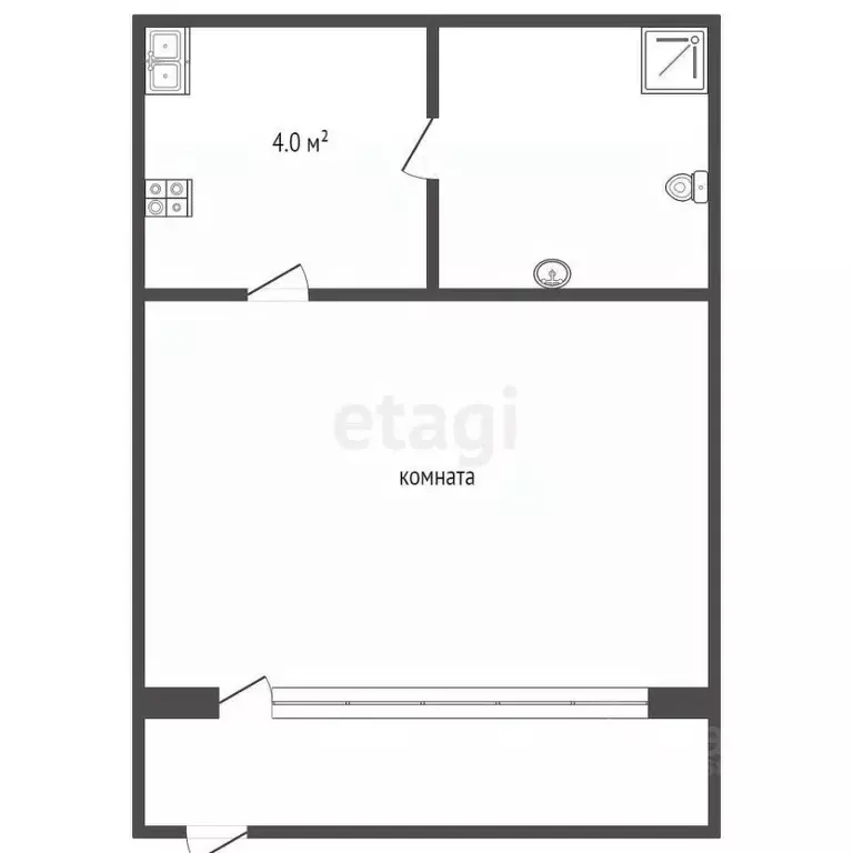 1-к кв. Крым, Ялта муниципальный округ, Отрадное пгт ул. Отрадная, 25А ... - Фото 2