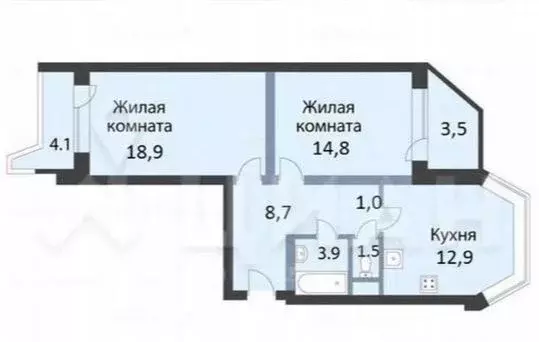 2-к кв. Московская область, Одинцовский городской округ, с. Немчиновка ... - Фото 2