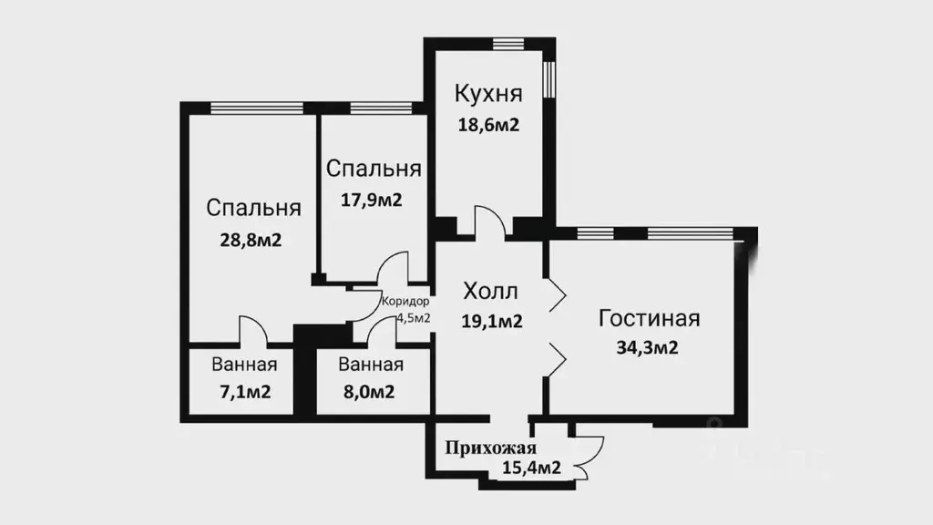 3-к кв. Москва ул. Архитектора Власова, 6 (150.0 м) - Фото 2