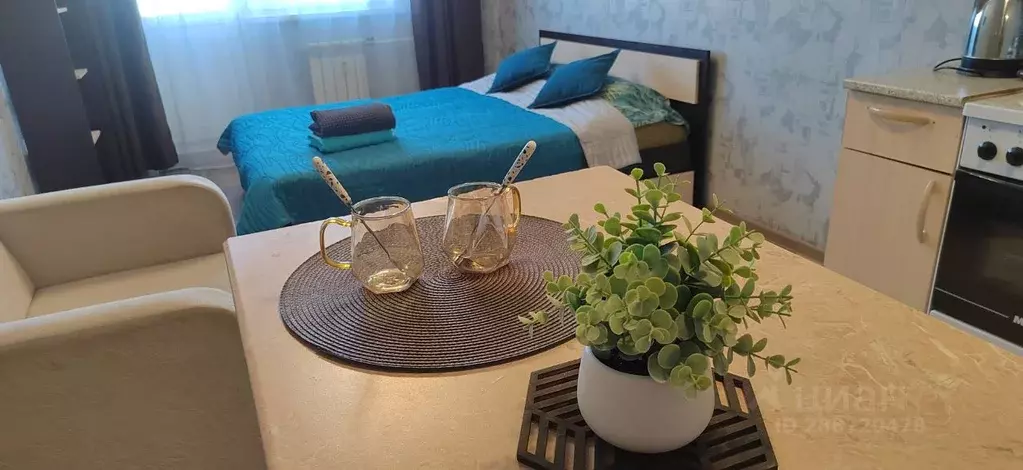 Студия Иркутская область, Иркутск Крылатый мкр, 24/4 (27.0 м) - Фото 0