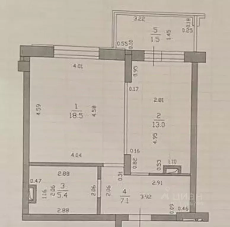 1-к кв. Татарстан, Казань Профессора Камая ул., 8А (45.5 м) - Фото 1