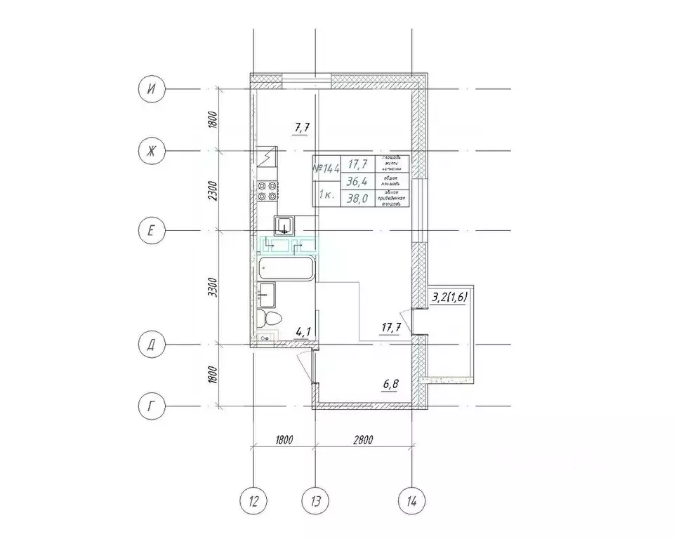 1-к кв. Приморский край, Большой Камень ул. Ленина, 14 (38.0 м) - Фото 1