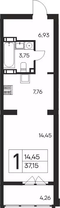 1-к кв. Крым, Ялта 10-й мкр,  (37.15 м) - Фото 0