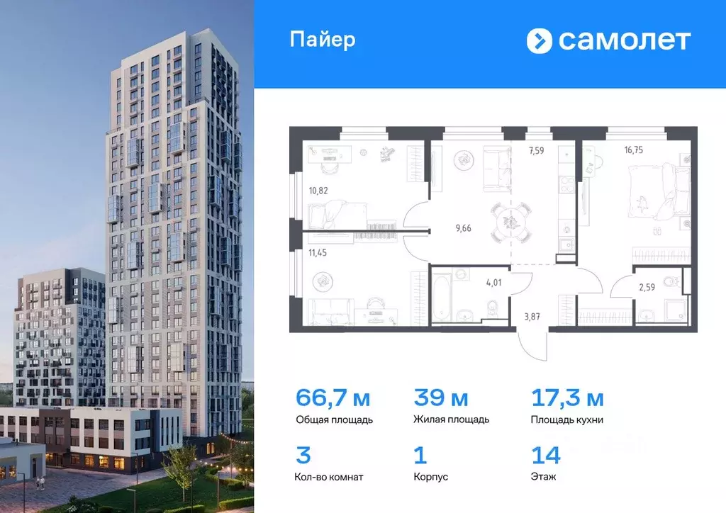 3-к кв. Свердловская область, Екатеринбург Горнозаводский жилрайон,  ... - Фото 0