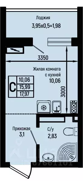 Студия Краснодарский край, Туапсинский муниципальный округ, с. Небуг ... - Фото 1