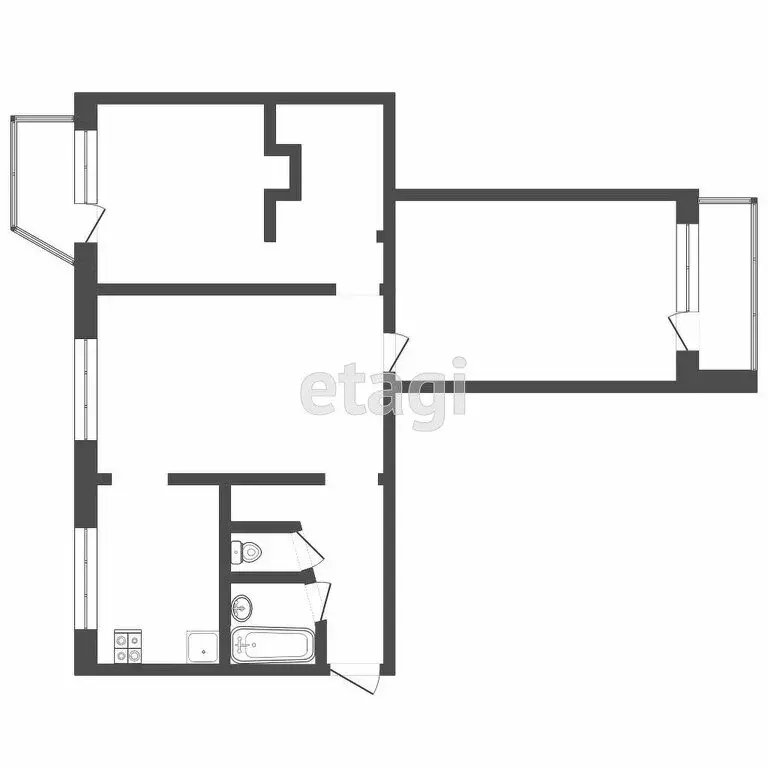 3-комнатная квартира: Дмитров, микрорайон имени А.М. Маркова, 9 (60.8 ... - Фото 0