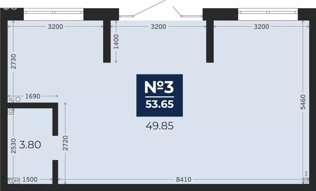 Помещение свободного назначения (53.65 м) - Фото 1