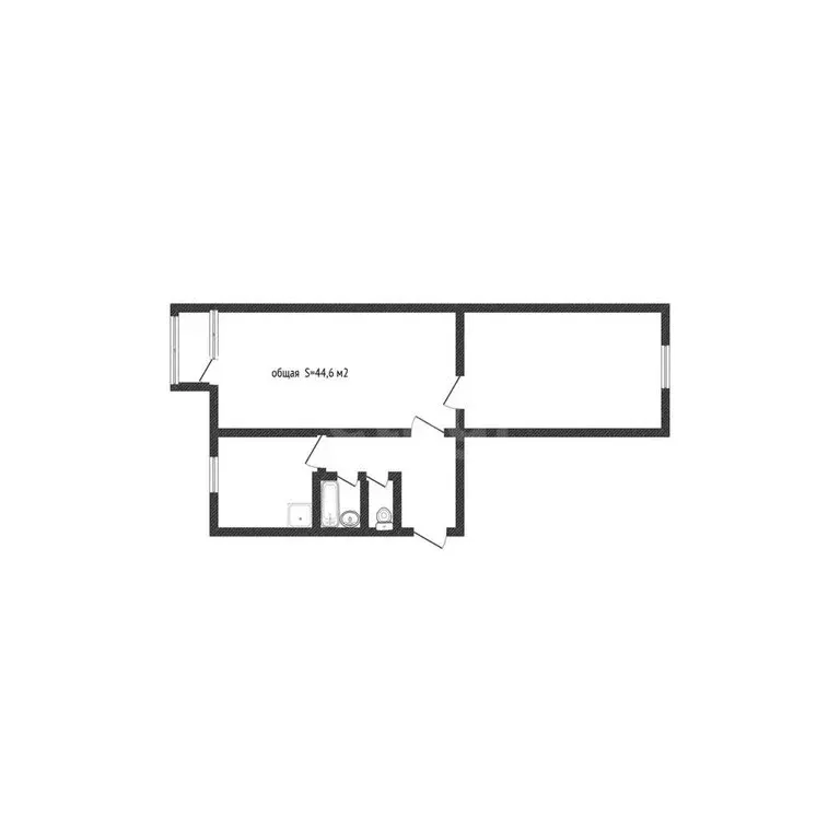 2-комнатная квартира: Бийск, улица Владимира Ленина, 248 (44.6 м) - Фото 1