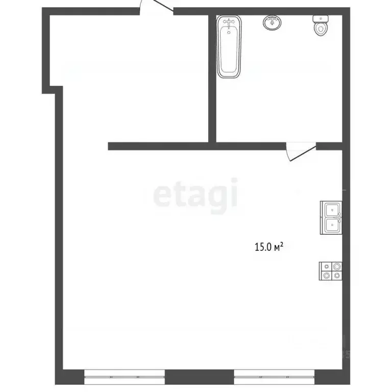 1-к кв. Московская область, Красногорск городской округ, Нахабино пгт ... - Фото 2