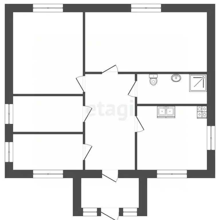 Дом в Ставропольский край, Пятигорск городской округ, пос. ... - Фото 1